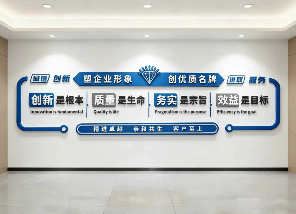 涿州文化墙应用解析:从校园到企业的空间美学