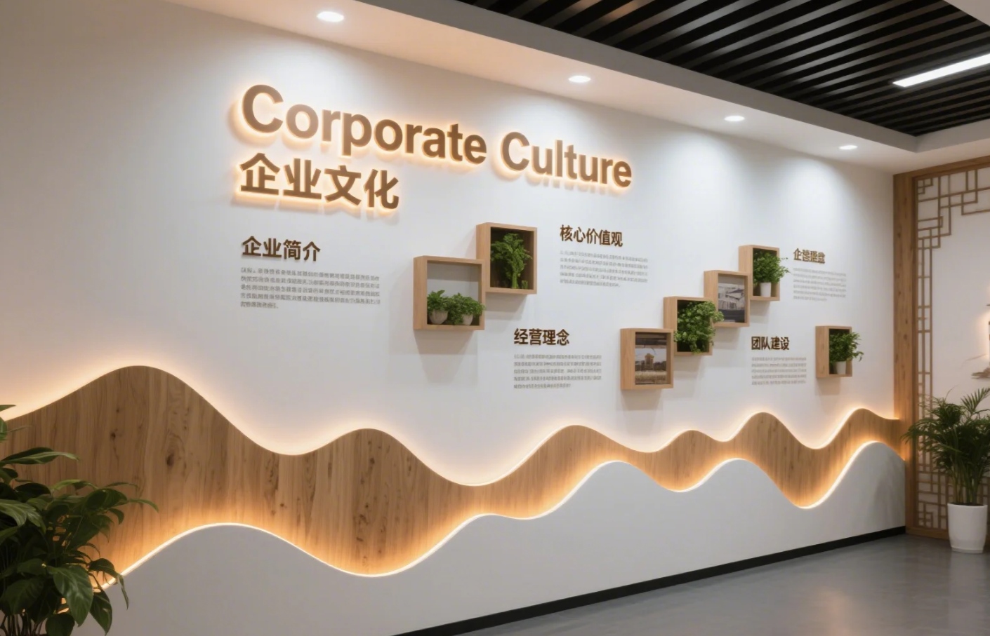 涿州高碑店形象墙解密：一块板如何变成品牌脸面